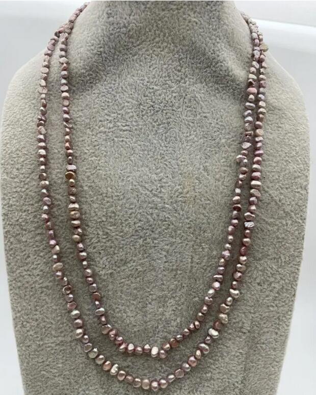 

Модное и модное маленькое лавандово-фиолетовое ожерелье из натурального жемчуга для противоположного пола 40 дюймов