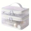 1/2/3 Layers Cosmetic Storage Bag Zipper Toiletries Organizer Handbag Mesh Cosmetic Bags  Outdoor