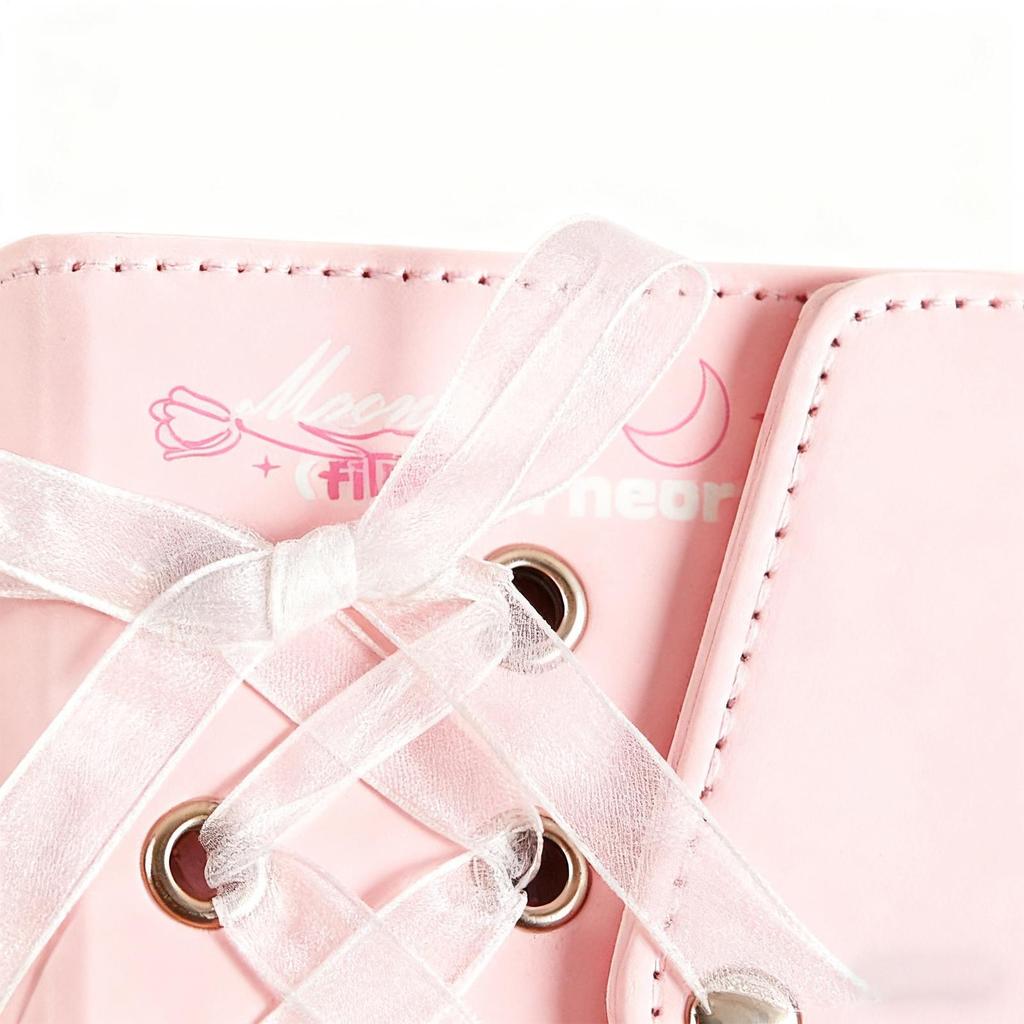 Mini Photo Album Cross Ribbon Photocard Storage Supplies Photo Collecting Book For Travelers Students Parents Photographers