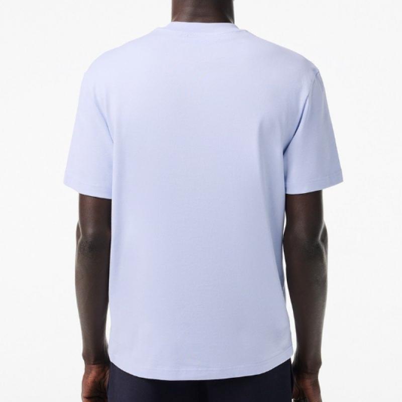 Lacoste Men S Heavy jerSey LeTTering Ball Graphic T ShirT Th7370 54g J2g