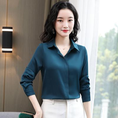 Long-sleeved Shirt Women's Spring New Versatile Anti-wrinkle Qualitative Temperament Fashionable Foreign Style