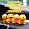 Smiley Smiling Emotion Bobblehead Car Decoration, Cute Funny Swinging Car Dashboard Ornament Decoration Nice Gift