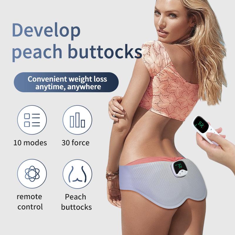 Electric EMS Hip Trainer Buttock Muscle Stimulator With Remote Control 10 Modes Butt Lifting Machine Fitness Massager Slimming