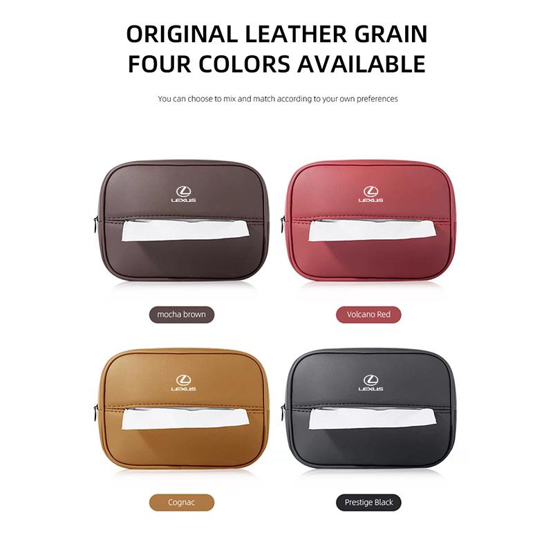 Car Seatback Organizer Tissue Box Napkin Holder Paper Case Accessories For Lexus IS250 IS200 ES350 GS400 GS430 GX460 HS250h