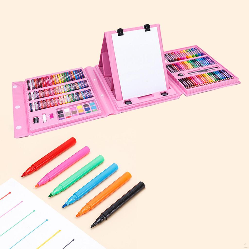 176 Pieces Watercolor Paint Markers Drawing Board Crafts Montessori Creative Reusable Painting