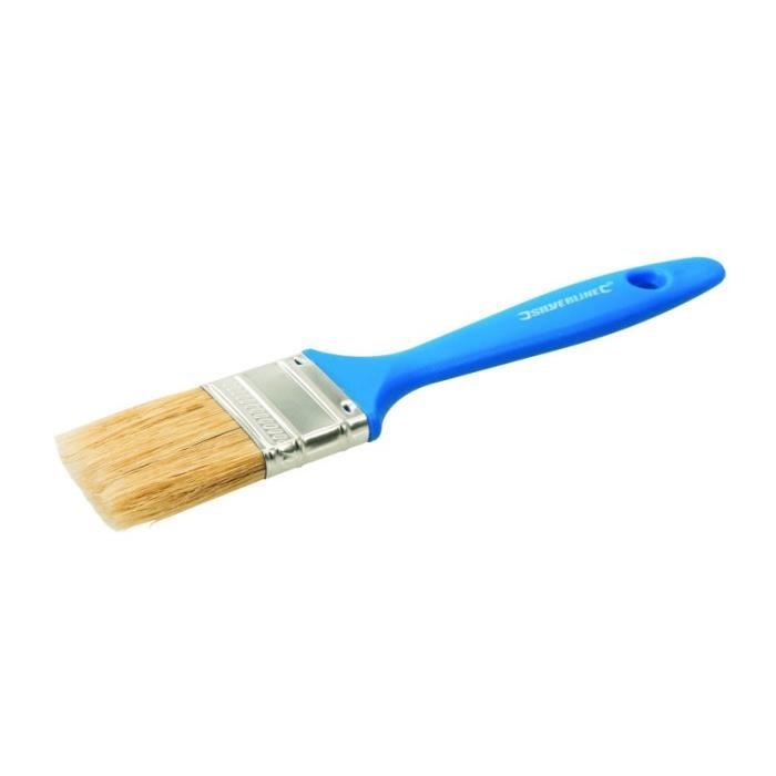 Pinceau Jetable - SILVERLINE - Choix Du Modèle 40 Mm - Poils Pures - Manche Polymère - Virole En Acier Zingué