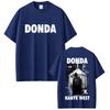 Rapper Kanye West Donda Double Sided Print Tshirt Unisex Women Hip Hop Fashion Pop Music T Shirts Unisexs Vintage Oversized Tshirts