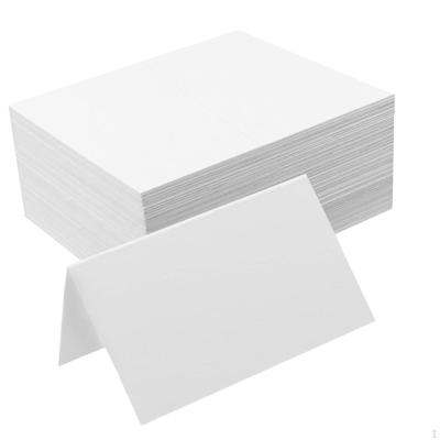 120x Tischkarten Faltbar Multifunktional Dekorativ Segen DIY Sitzordnung für