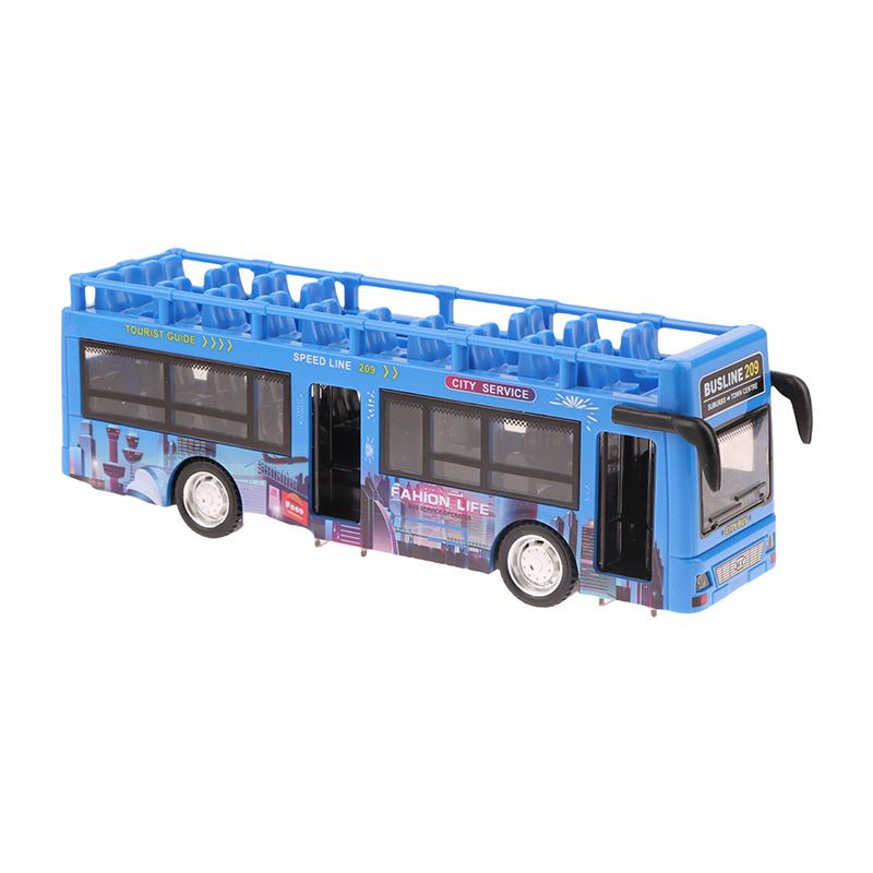 1 Piece Simulate Exquisite Convertible Bus Toys Double Decker Bus City Tour Car Model Gifts For Children