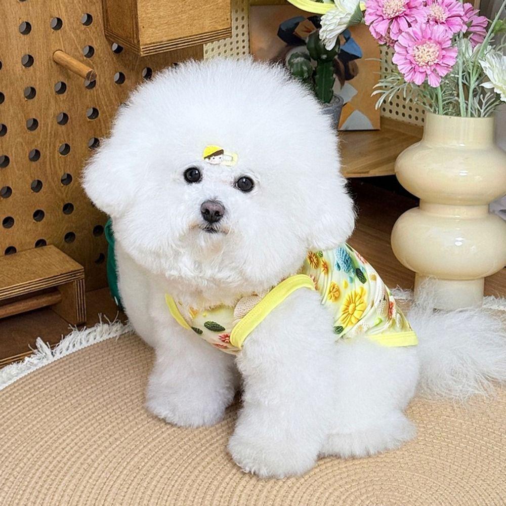 

Ultra Thin Pet T-shirt Breathable Dog Cat Clothes Comfortable Dog Vest Chihuahua 4XL рожевий