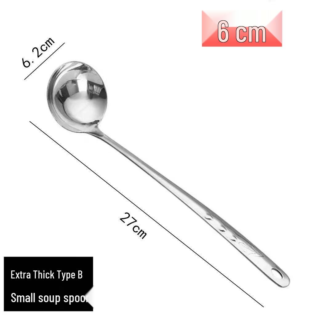 

Extra Thick Stainless Steel Skimmer Set for Hot Pot - Includes Small & Large Long-Handled Soup and Porridge Ladles