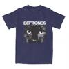 Harajuku TShirt DDeftones Black Cat Cotton T Shirts Music Band Trendy Tshirt for Mens Women Beach Aesthetic Short Sleeve Tees