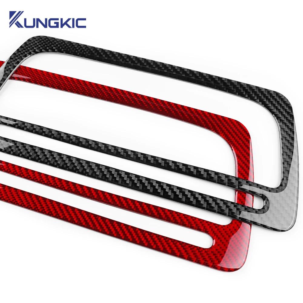 Carbon Fiber Interior Center Console CD Frame Trim Sticker for Seat Ibiza 6J 2009-2014 LHD/RHD