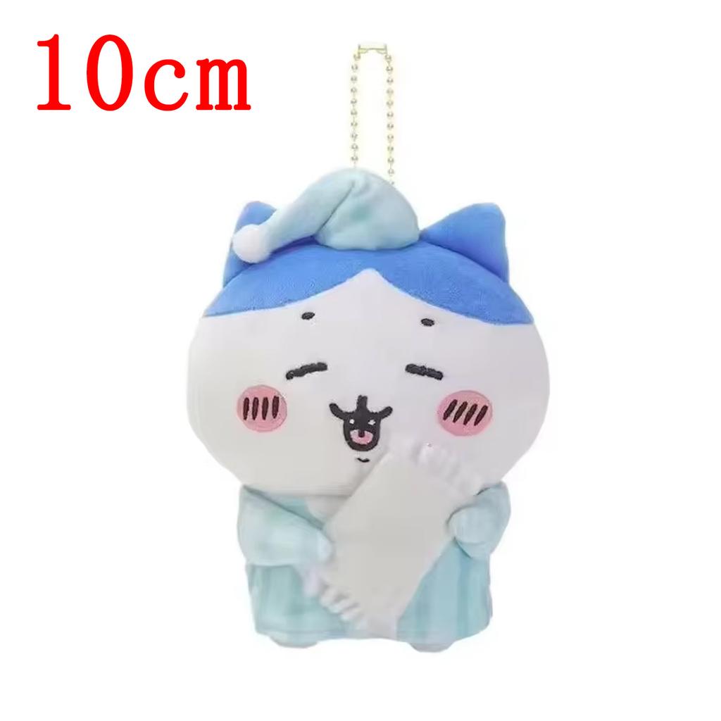 Chiikawa Usachi Xiaoba Cute Pajamas Series Plush Doll Pendant Key Pendant Bag Pendant Cartoon Toy Bedroom Ornaments Girl Gift