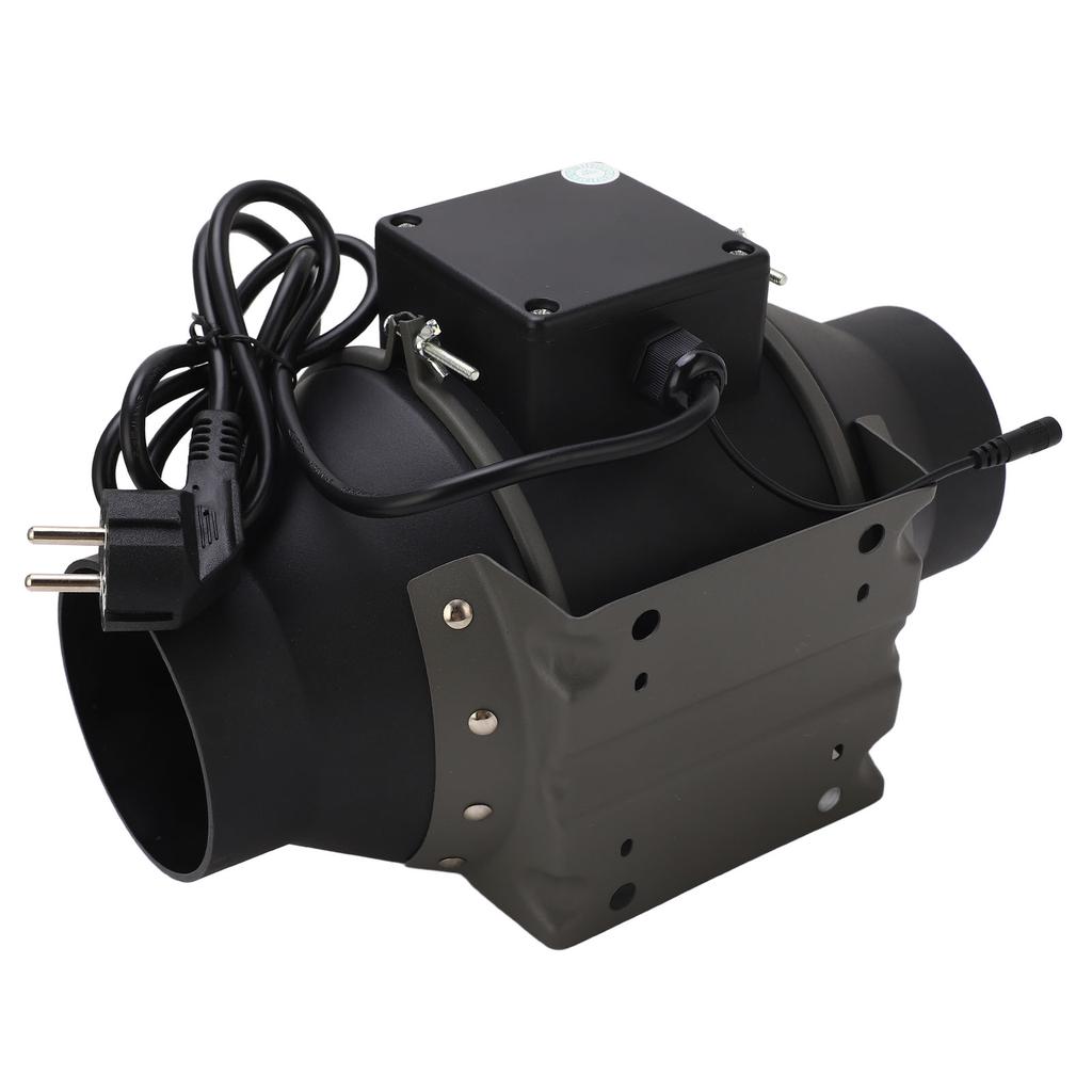 4in Inline Duct Fan with Stepless Speed Controller 35W Grow Tent Hydroponic Ventilation Exhaust Fan