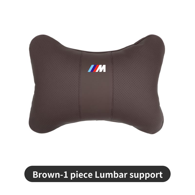 2025 Hot Car Seat Headrests Pillow Leather Lumbar Neck Support Back Cushion For BMW M X1 X3 X5 X6 X7 E30 E90 M3 E84 E83 F25 E91