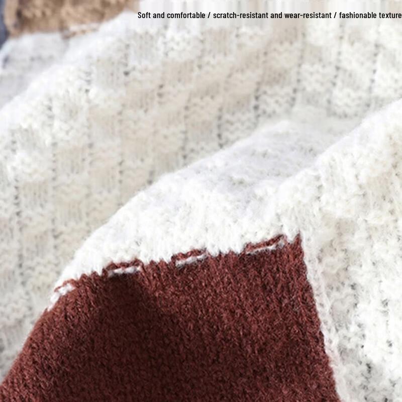 NASA MARVEL Men's Autumn/Winter Fleece Lined Crew Neck Sweater