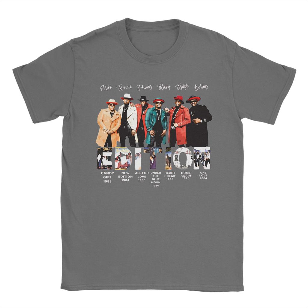New Edition Way Tour 2026 Vintage RB Concert Graphic Printed T Shirt Men Women  Cotton  Tee Shirt Clothing
