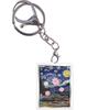 Pokemon Keychain Van Gogh Oil Painting Series Eevee Charizard Mew Mewtwo Acrylic Small Cards Anime Game Pendant Game Prop Toys