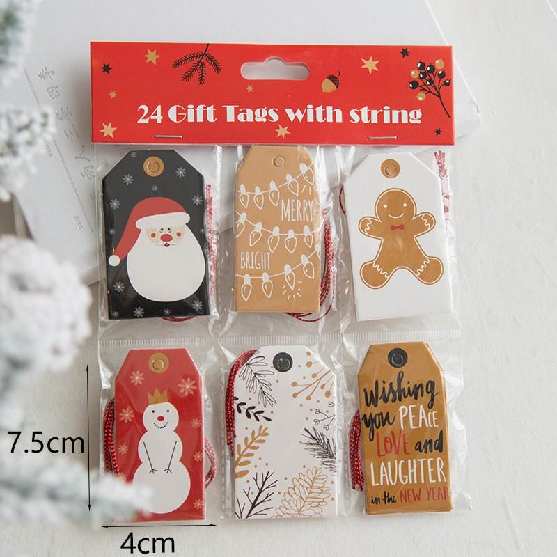 

Attached Strings Christmas Tags Holiday Decorations No. 4