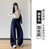 Sweatpants women's spring, autumn and winter new high-waisted loose wide-leg pants, thin and versatile straight casual pants
