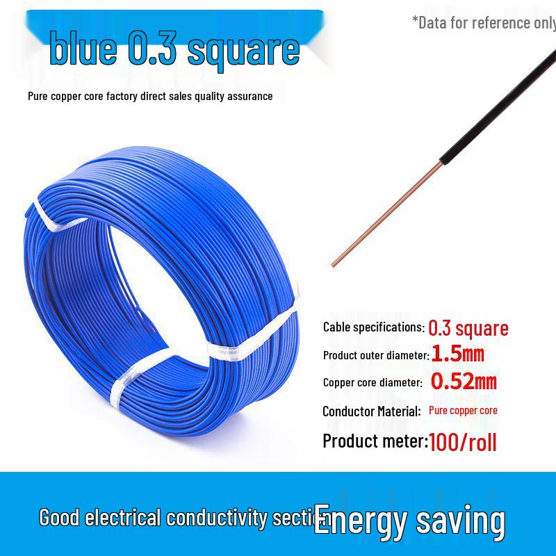 Pure Copper Single Core Electrical Wire, Flame Retardant, 0.5-2.5mm² for Home Decoration