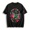 Fun Medical Element NURSE Print Casual T-Shirt Pure Cotton T-shirt