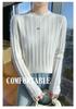 Women's Wool Cable Knit Sweater - Round Neck, Loose Fit, Versatile for Autumn/Winter