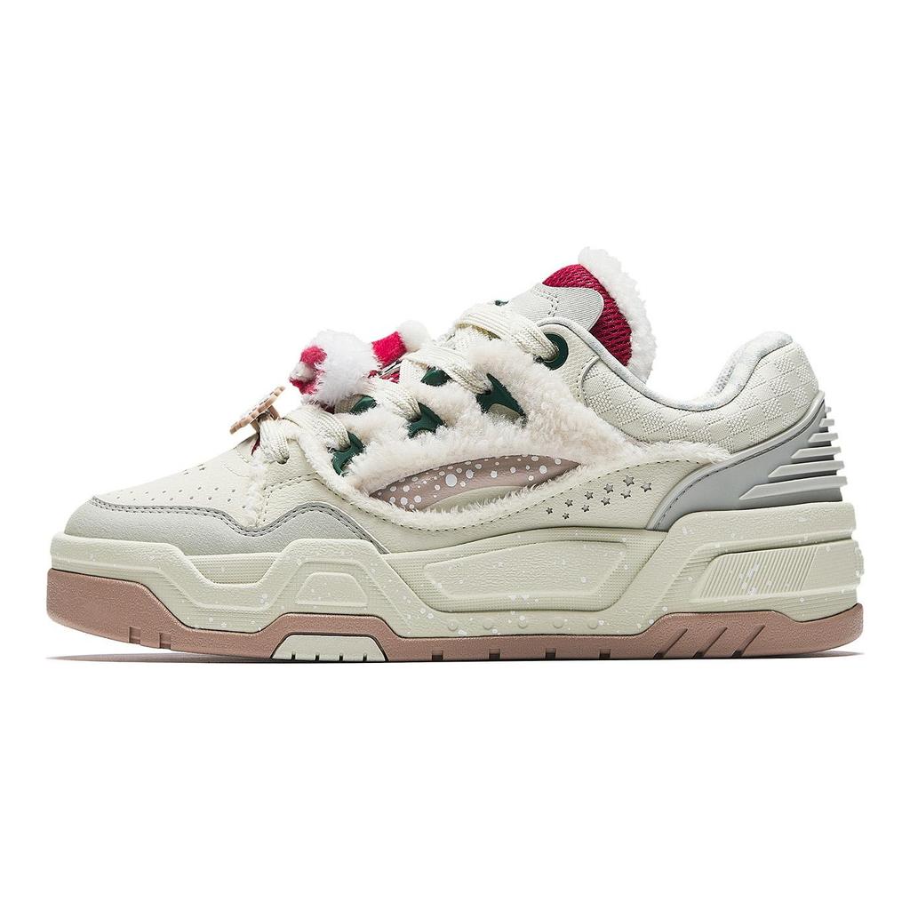 Anta Textile, Synthetic Leather Wear resistant And Lightweight Low top Skateboard Shoes Women's 922548088-2