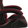 Gaming Chair in Black and Burgundy Artificial Leather