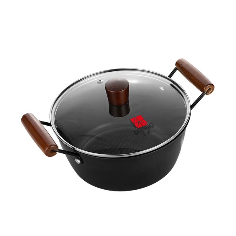 Sanhe 22CM Nitrided Hammered Iron Soup Pot