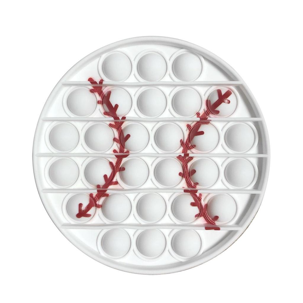 Buntes Baseball Basketball Pop It Fidget Spielzeug für ultimative Stressbewältigung und Spaß