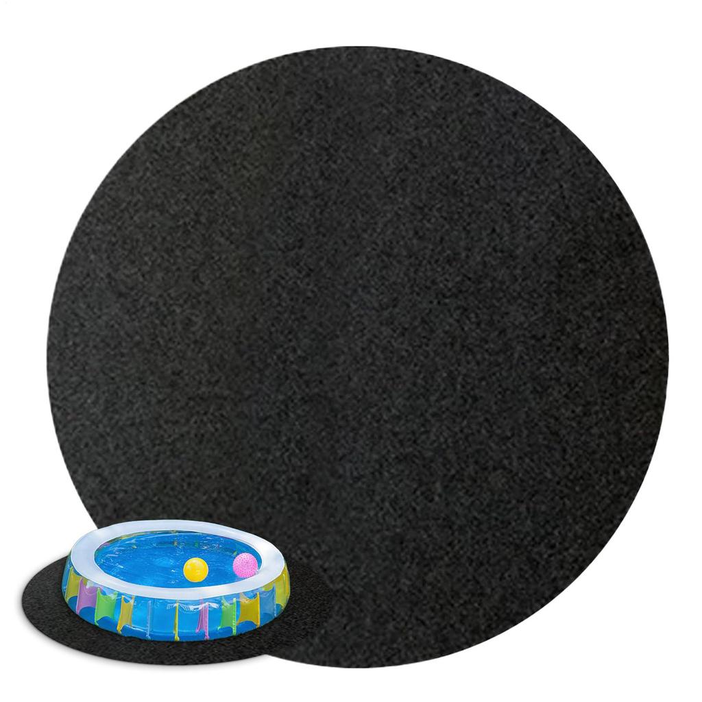 3,7m Durchmesser Runde Wannenmatte Wasserabsorbierend Whirlpool Boden Schutzmatte Wasserdicht Rutschfest Über dem Boden Pool