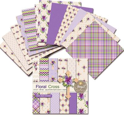 24 almohadillas de papel para álbumes de recortes florales, 6.0 x 6.0 in, papel cartulina con patrones surtidos, de una sola cara, vintage, álbumes de recortes, suministros decorativos para hacer tarjetas