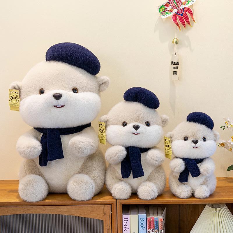Beaver Plush Scarf Toy & Pillow - Cute Birthday Gift for Girls
