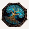 "Enchanted Tree of Life Wall Art: Mystical Decor for Your Space"Umbrella, Portable 3-Fold Compact Umbrella for Men & Women ES11
