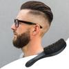 Men Beard Brush with Ergonomic Wooden Handle, Multi-function Boar Bristle Mustache Brush, Portable Beard Grooming Styling Tools
