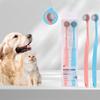 Dog Toothbrush Set Small Head Pet Toothbrush 2pcs Dog Teeth Cleaning Round Head Cat Toothbrushes 2PCS Set Oral Care Pet Products
