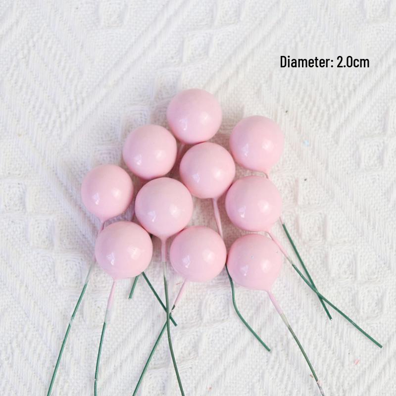 Gold and Silver Cake Decoration Balls Set - 10-Piece Birthday Topper Accessories