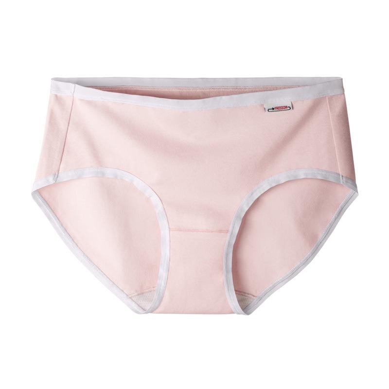 Women's Spring and Summer Cotton Grade 7A Anti Bacterial Antiodor Anti  Bacterial Mid Waist Briefs