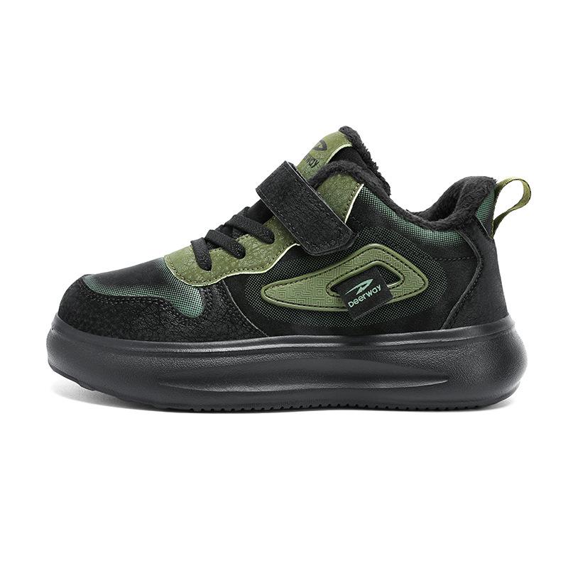 Wow! New winter style fleece-lined cotton sneakers for kids—thick, warm, non-slip, and soft-soled for girls and boys.
