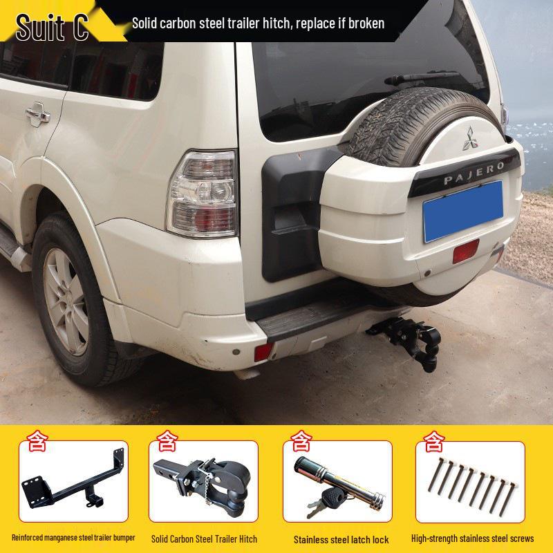 Mitsubishi Pajero V73/V97/V93 Trailer Hook: Reinforced Tow Bar Upgrade