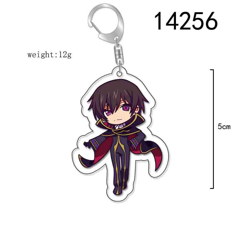 Code Geass Lelouch Acryl Schlüsselanhänger - Anime Campus Anhänger In Stock gray