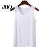 Women Seamless Ice Silk Vest Bottoming Sleeveless Pure Color Plus Size Stretchy Round Neck Dry Cooling Camisole Summer Dating Office Vacation