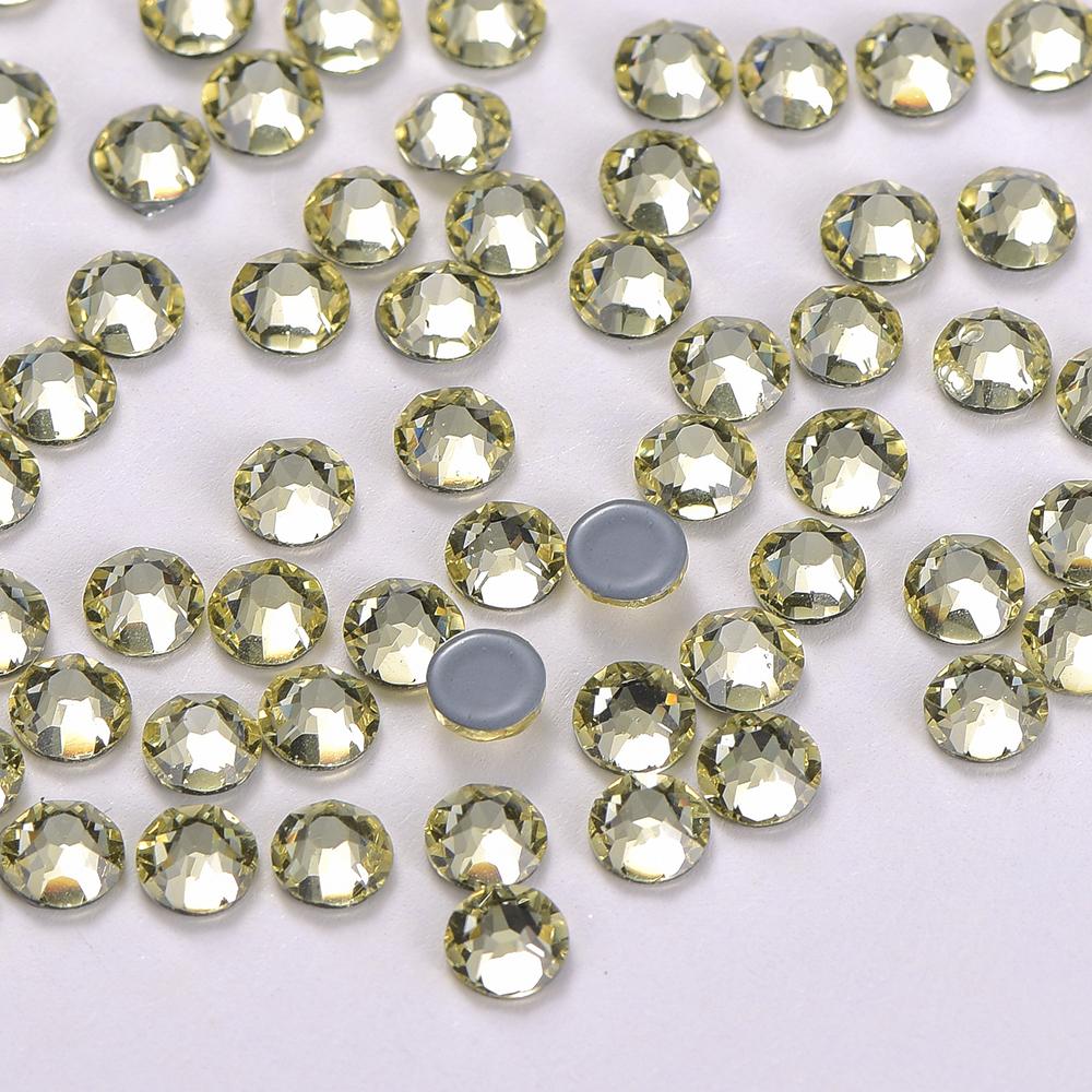 Strass Sewing Fabric Crystal Garment Hotfix Diamond Rhinestone Small Clear Flatback 70 Colors AB 8 Big and 8 Glass