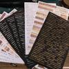 4 ks/sáček Papírové samolepky Proces ražení Retro Jemná rytina Pohodlná samolepicí dekorace 3 styly Anglické písmeno Samolepky na scrapbooking Dívka