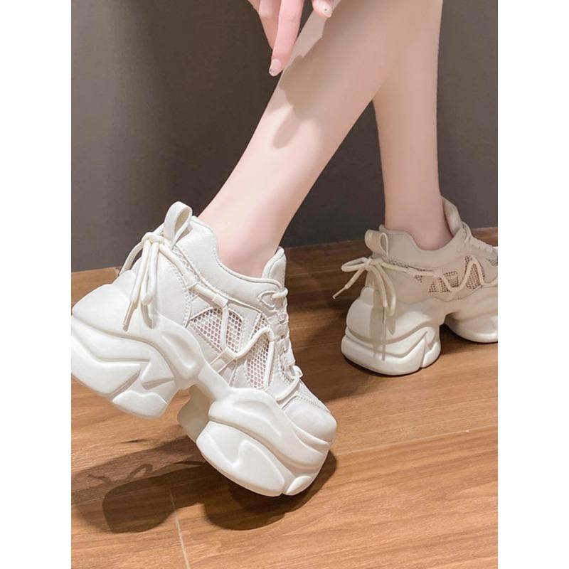 Women Chunky Sneakers Basket Femme Summer Sneakers Women Vulcanized Shoes Fashion Breathable Thick Sole Ladies Trainers Platform