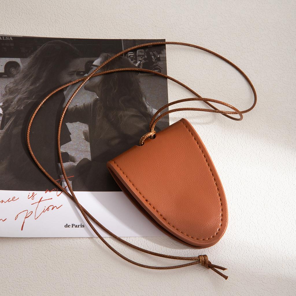 Geometric Neck Glasses Key Leather Bag Necklace Temperament Fashion Collarbone Chain Simple Item Decoration