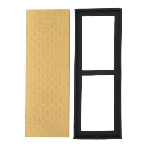 Sankyo Corporation trad Double-Sided Diamond Grinding Wheel, Titanium Coated, #400 & #1000, SR-DW410T, Gold, 350371