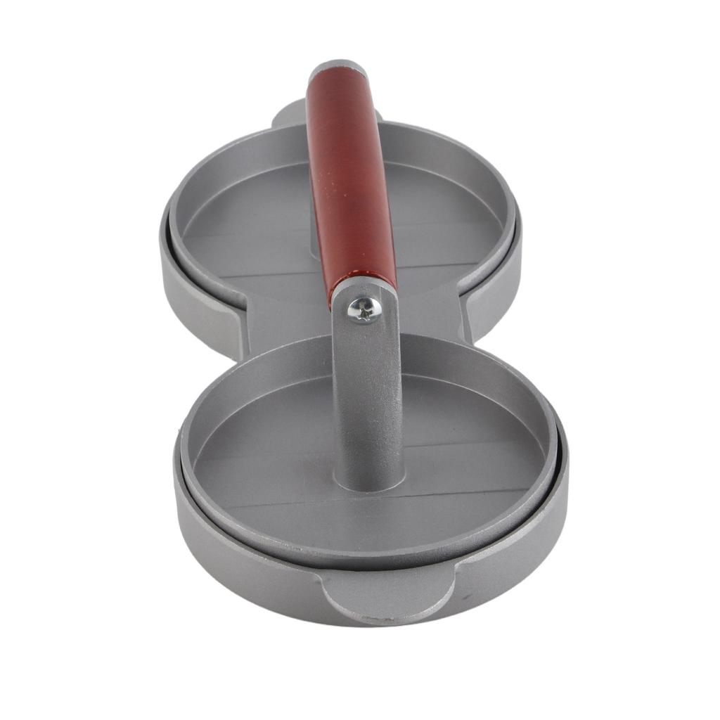 Aluminum Alloy NOn Stick Double Burger Press Mold Hamburger Meat Beef Kitchen Tools